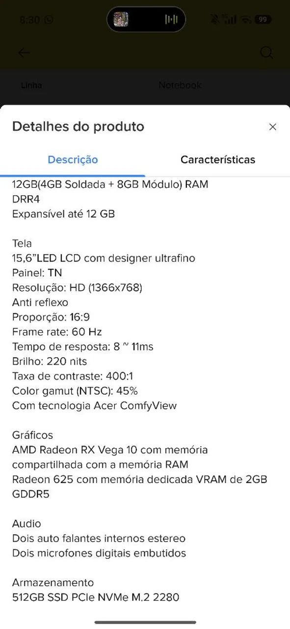 Notebook Acer  - Foto 5
