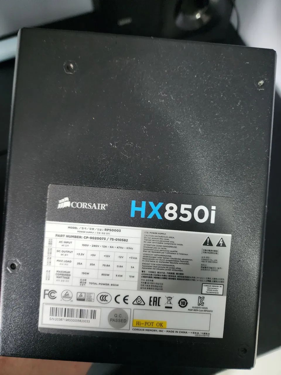 Fonte Corsair 850W - Foto 4