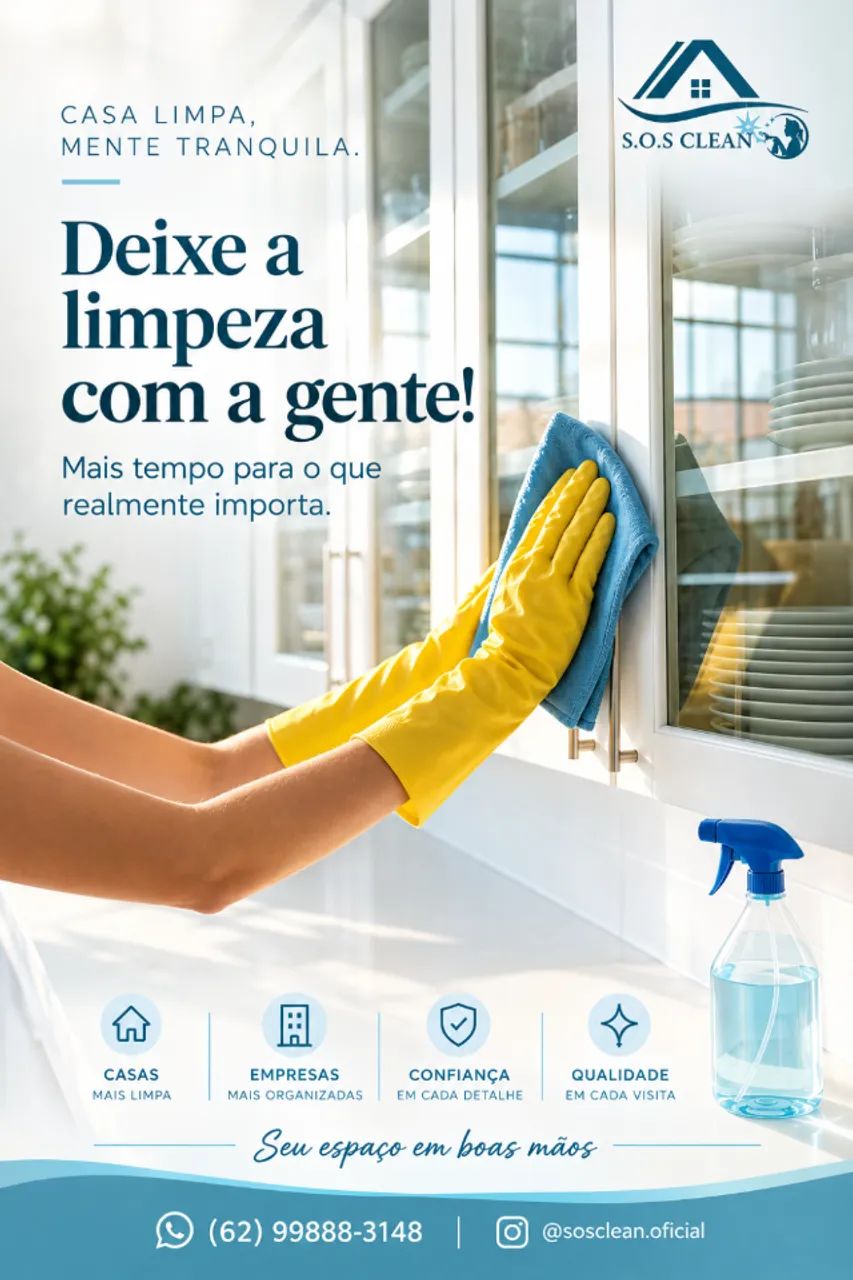 ? Deixe a limpeza por nossa conta! ?