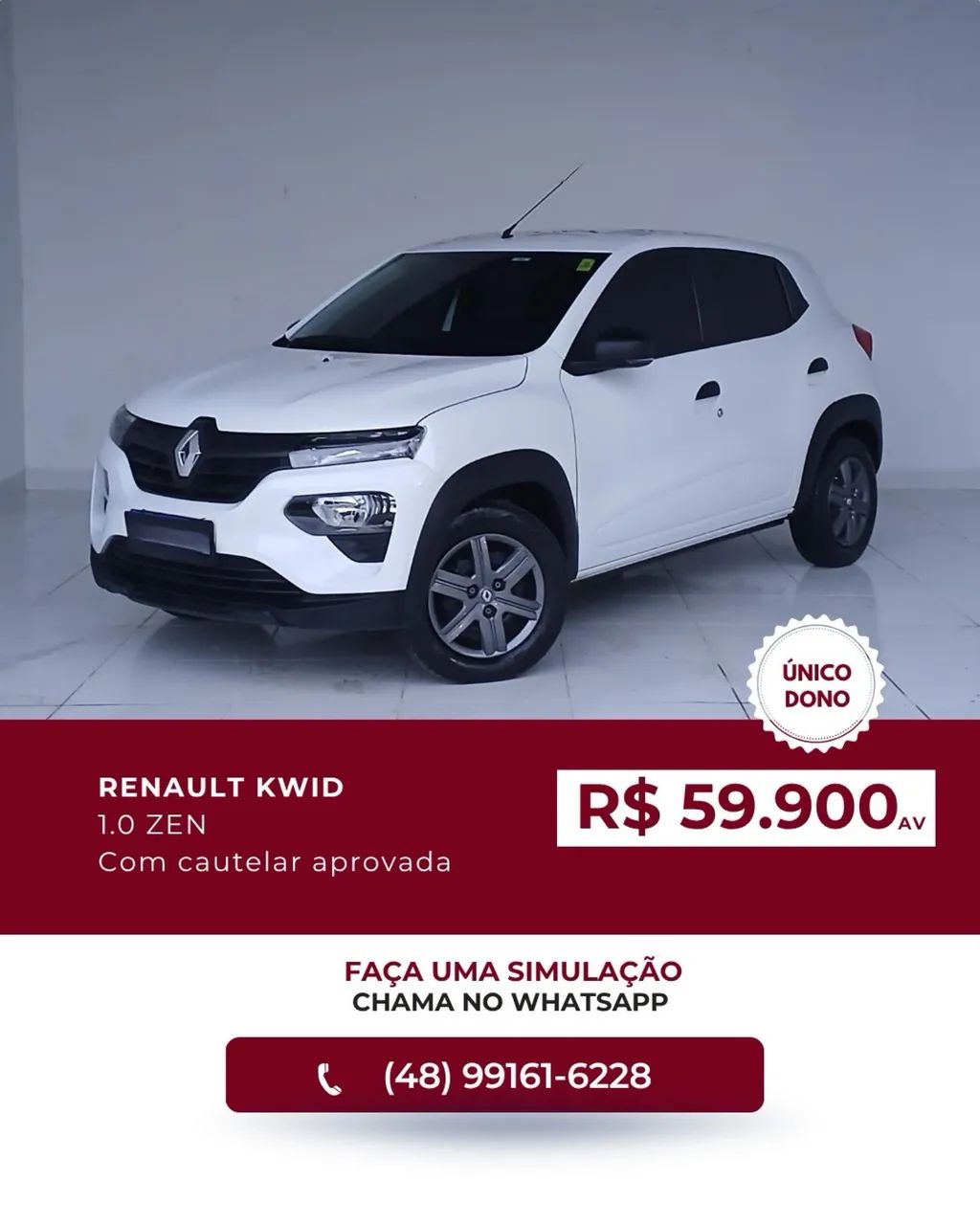 Renault Kwid Zen 1.0 Flex 12V 5P Mec. 2025 - Foto 3