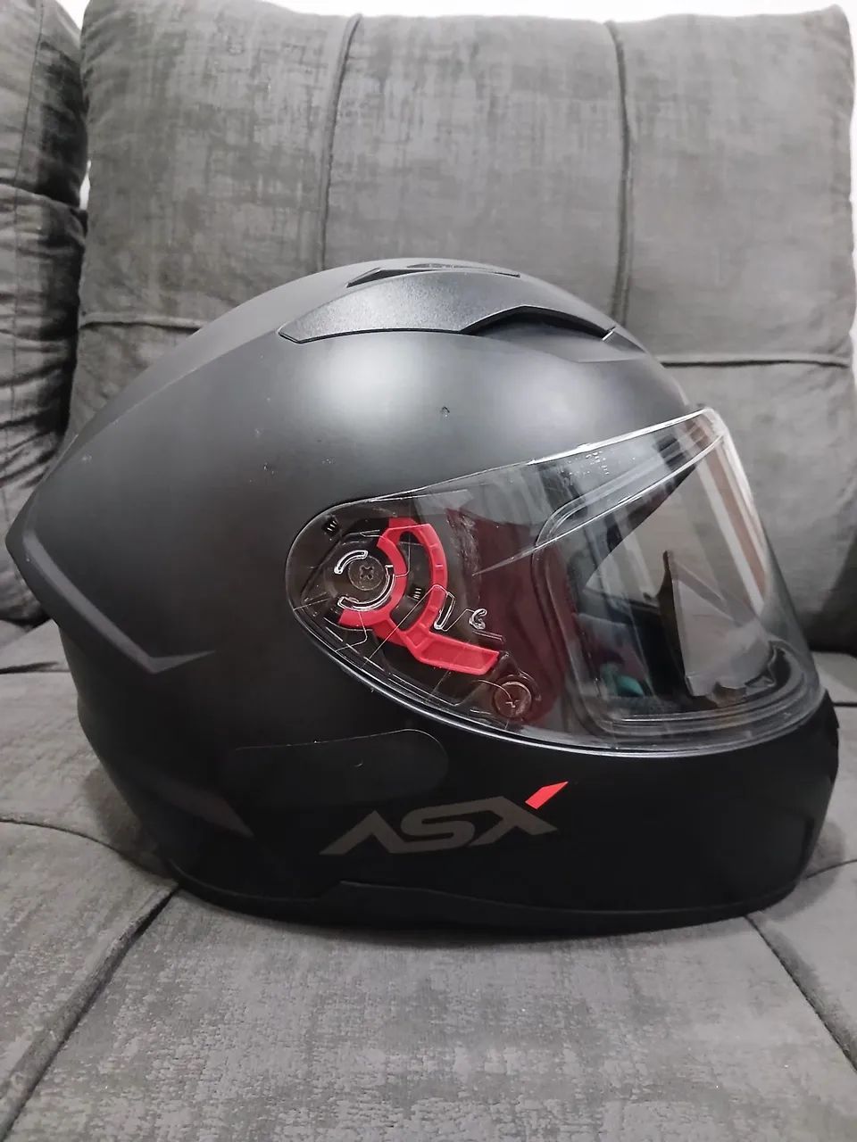 Capacete ASX City Preto Fosco - Ótimo Estado - Foto 4