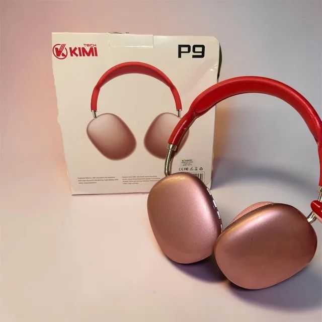 Fone de ouvido Bluetooth rosa - Foto 4