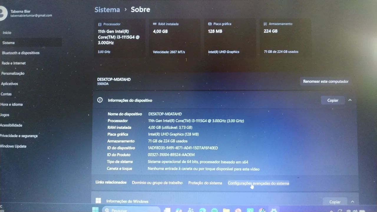 Vendo lap top Samsung 