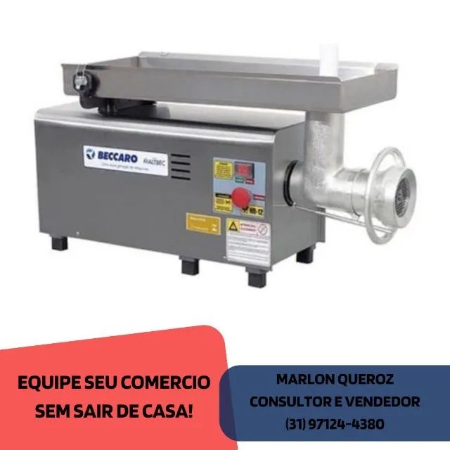 Moedor de Carne Boca 22 Beccaro Bivolt Inox
