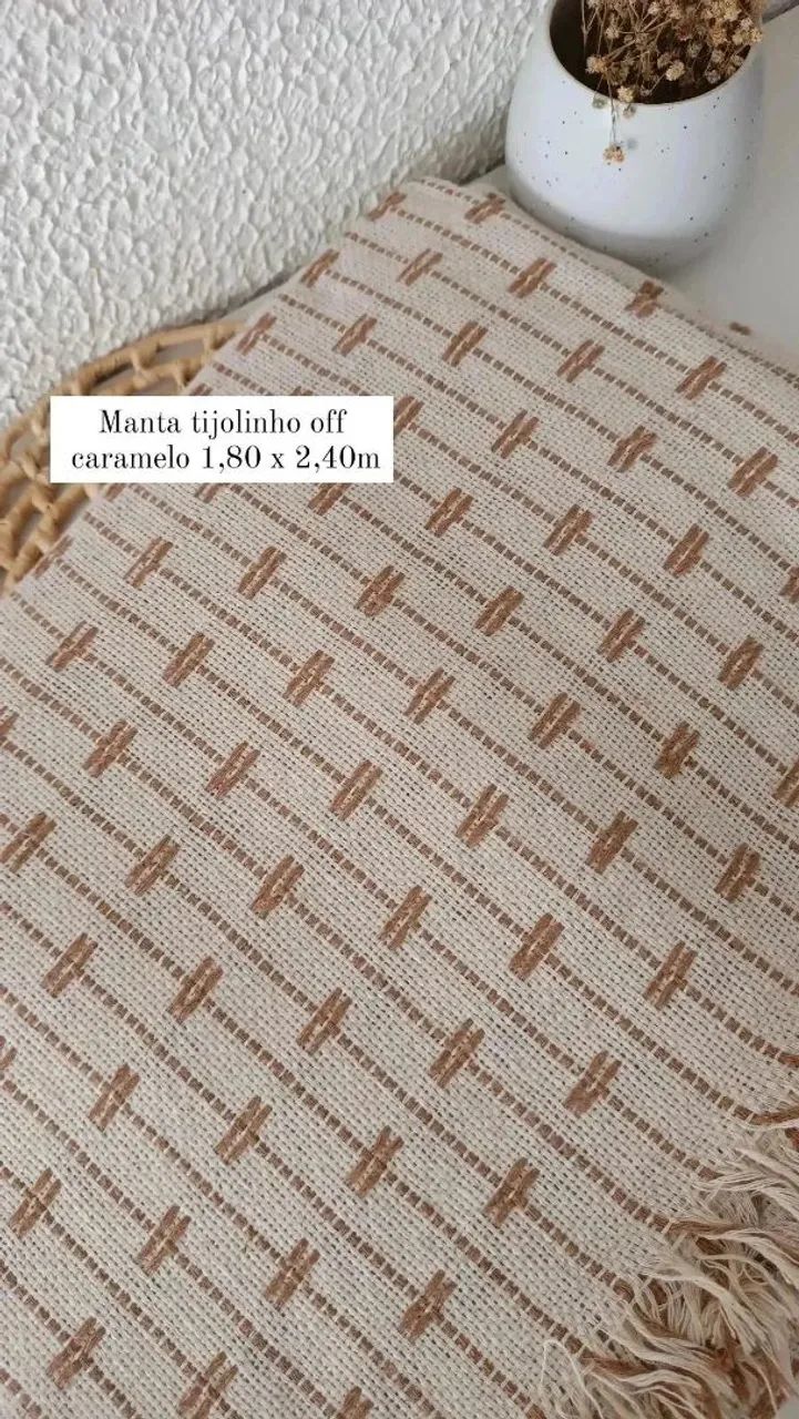 Mantas de sofá algodão para decorar e proteger  - Foto 3