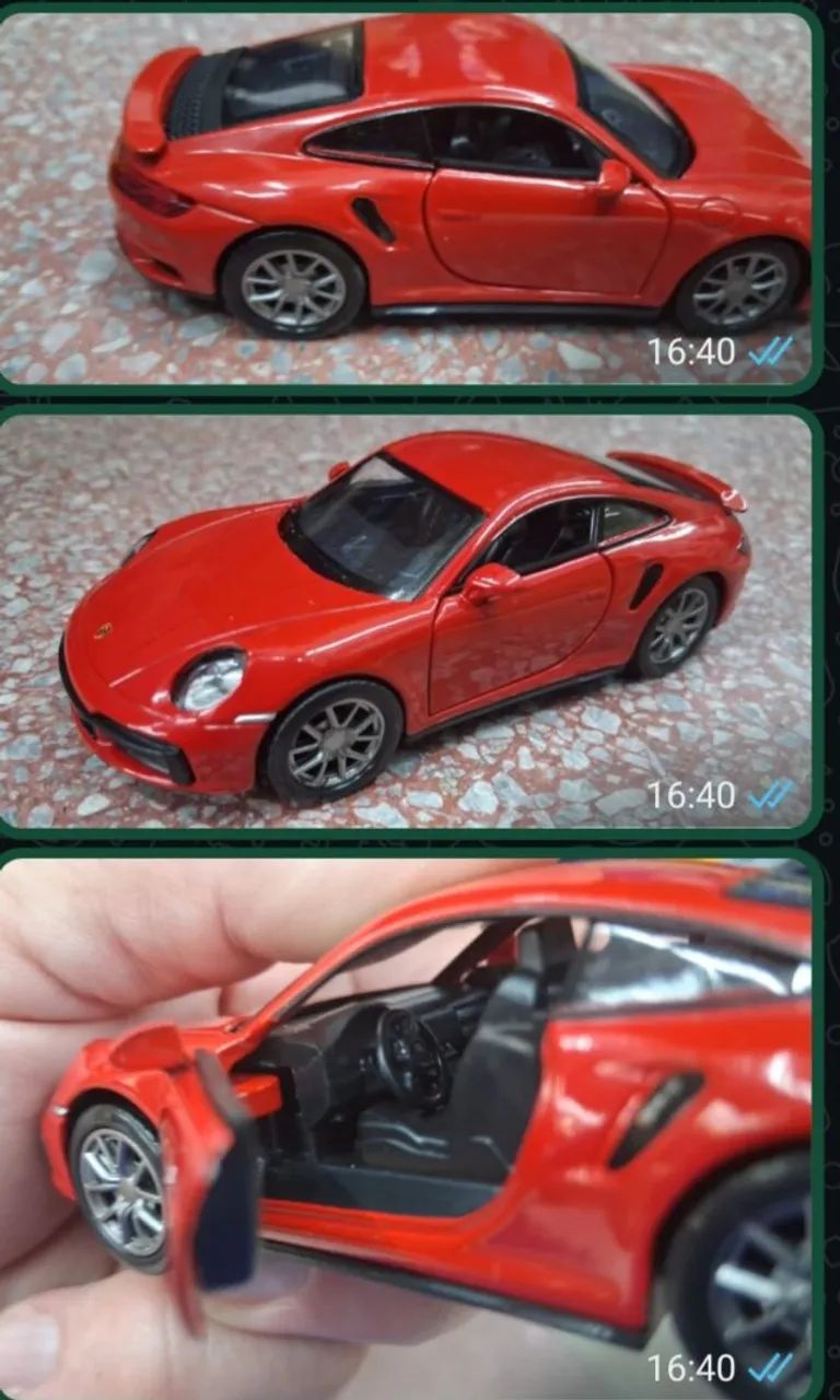 Miniatura de Porsche metal 10cm