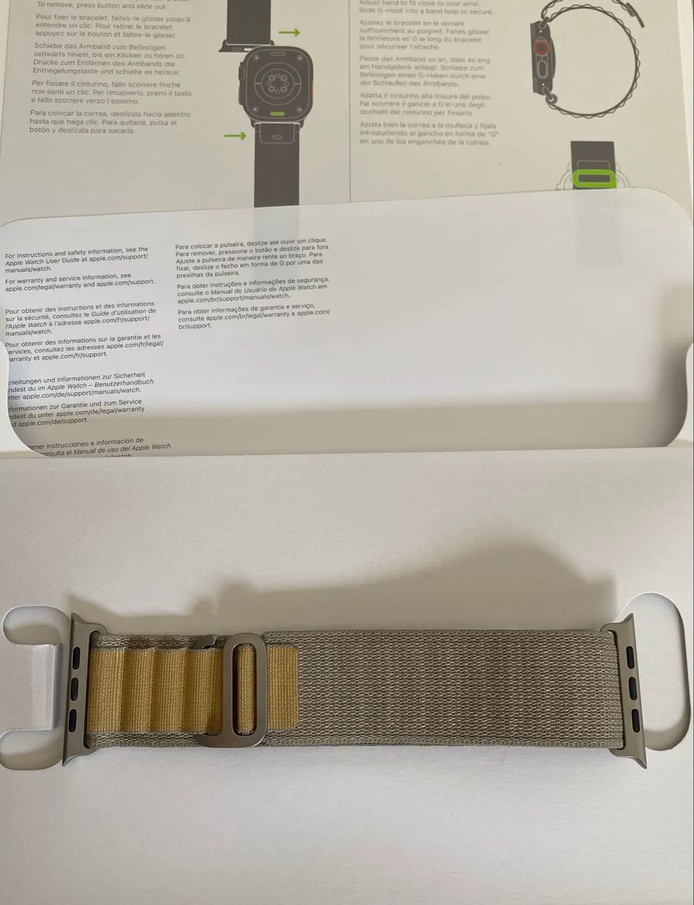 Pulseira Alpine loop Tan tamanho M. Original, para Apple Watch Ultra - Foto 6