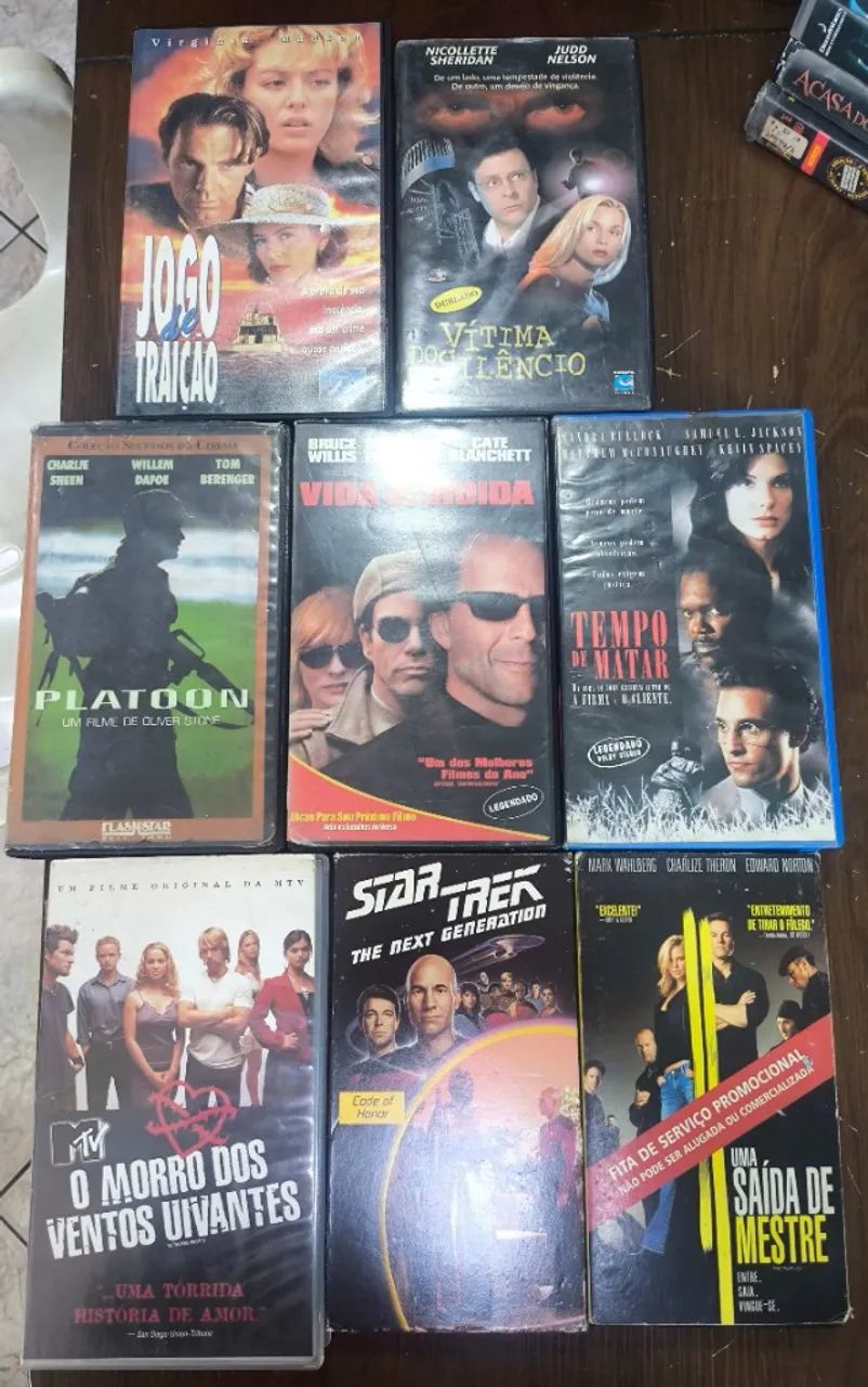 12 fitas VHS originais, filmes de ação, guerra, drama - Escorpião Rei - Gladiador  - Foto 2