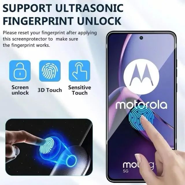Película De Vidro 3D Para Celular Smartphone Motorola Modelo G73 - Foto 5