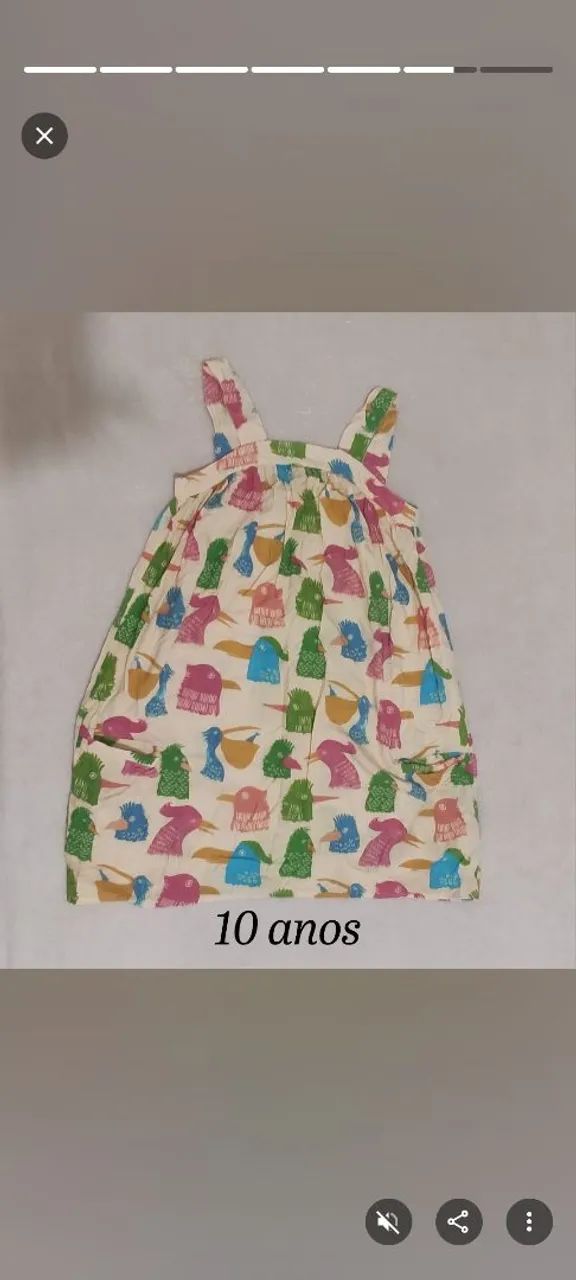 Vestido Fábula 10 anos 