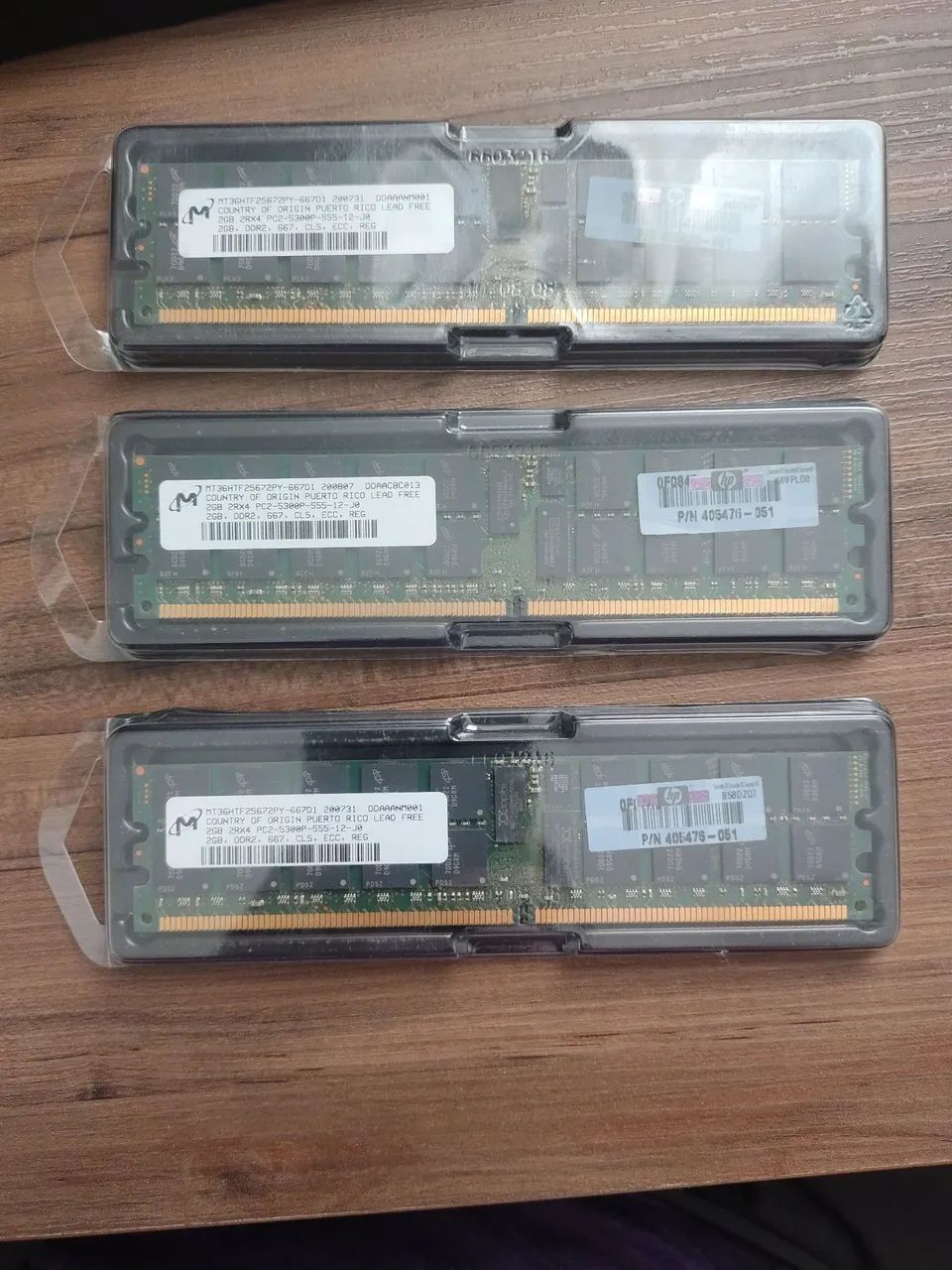 Memória HP ECC 3pcs | PN 405476-051