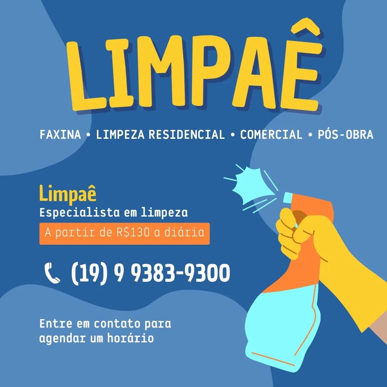 Precisando de limpeza ? Faxina partir de 130,00