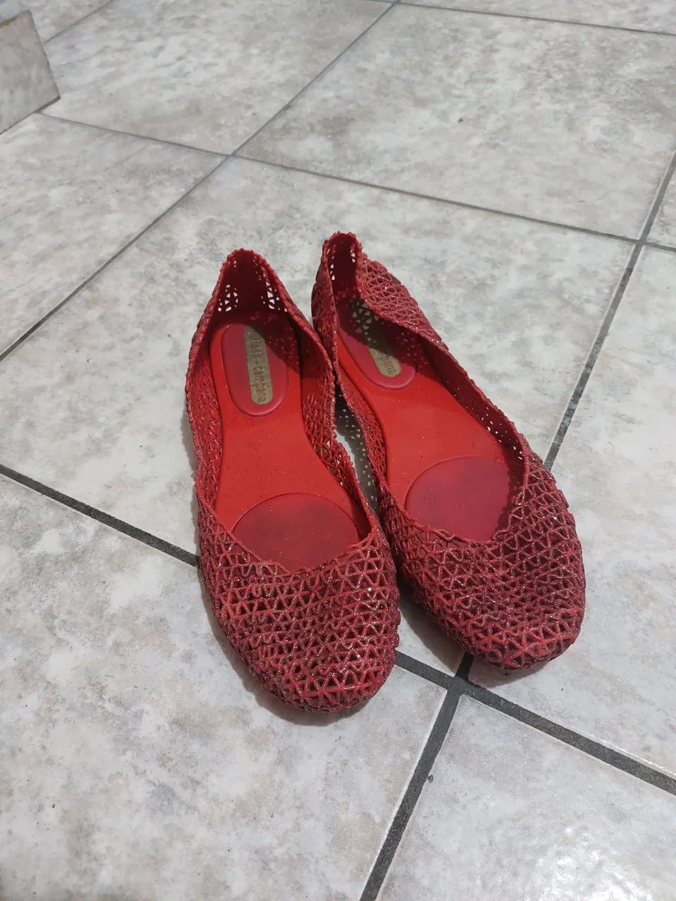Sandália Vermelha Melissa + Campana - Foto 5