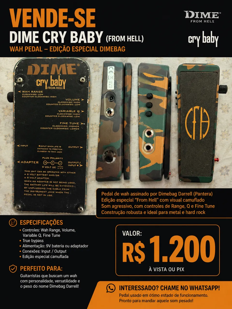 Pedal Lovepedal Pickle Vibe - Instrumentos musicais - Vila Monte