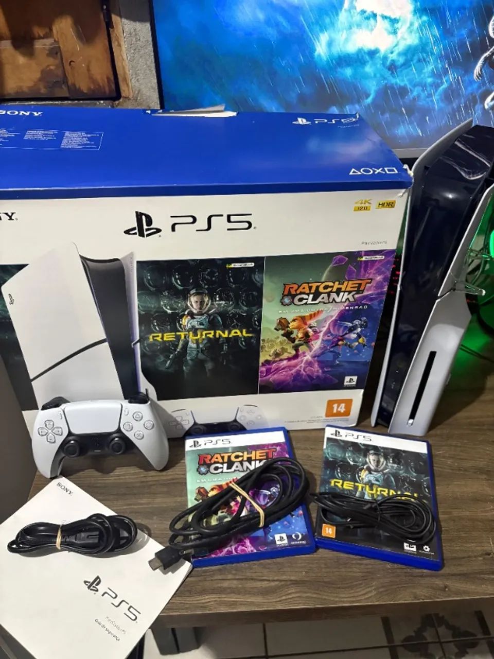ps5 slim com leitor completo - Foto 3