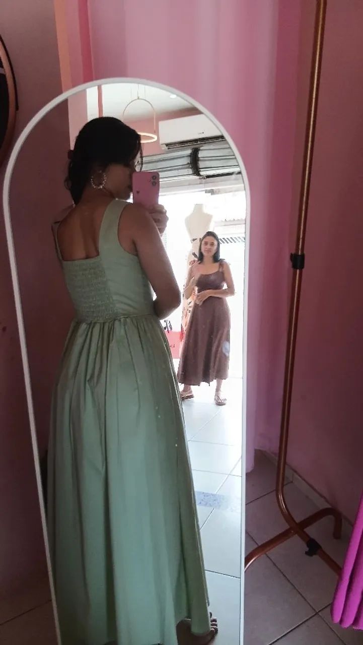 Vestido longo verde - Foto 2
