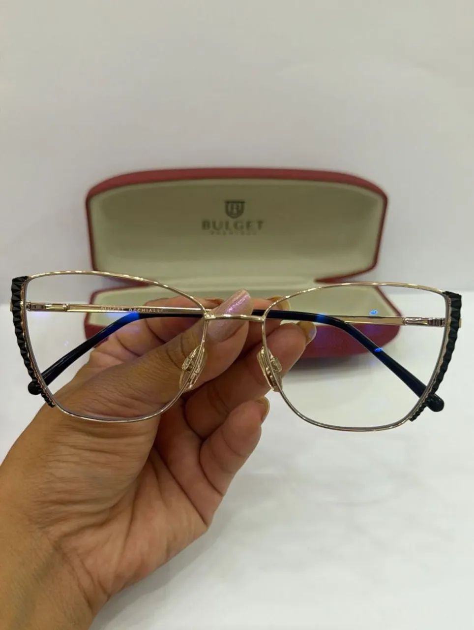Armação Bulget + lentes com antirreflexo e filtro azul sem grau!