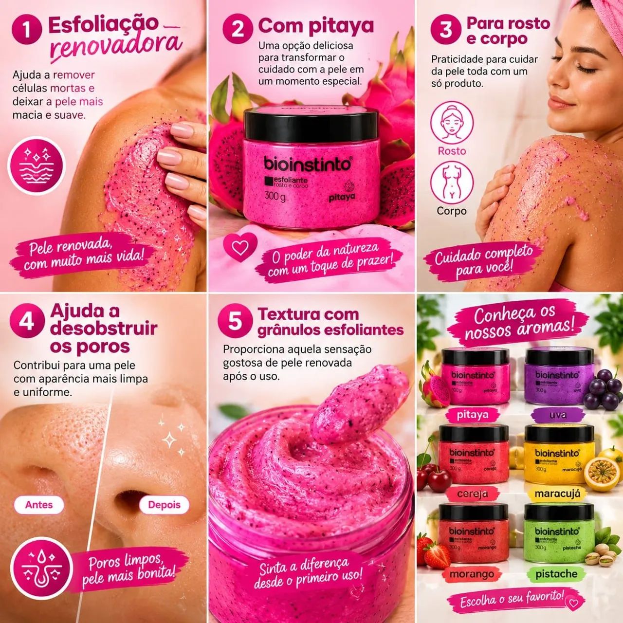 Esfoliante rosto e corpo bioinstinto  - Foto 2