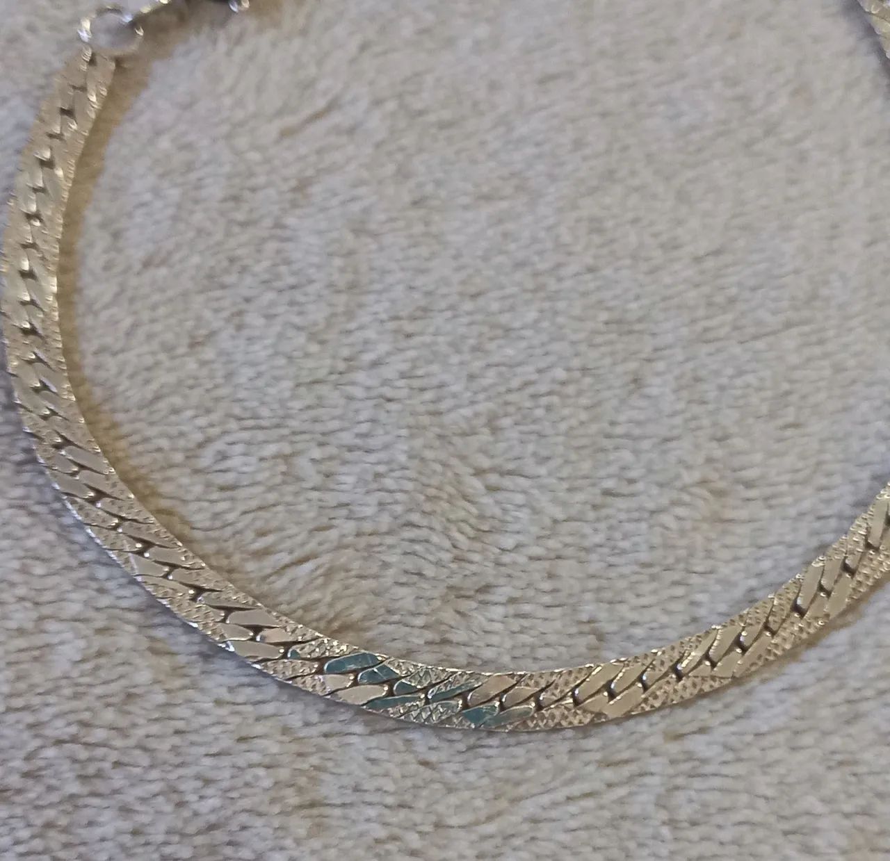 Conjunto colar e pulseira prata 950 - Foto 3
