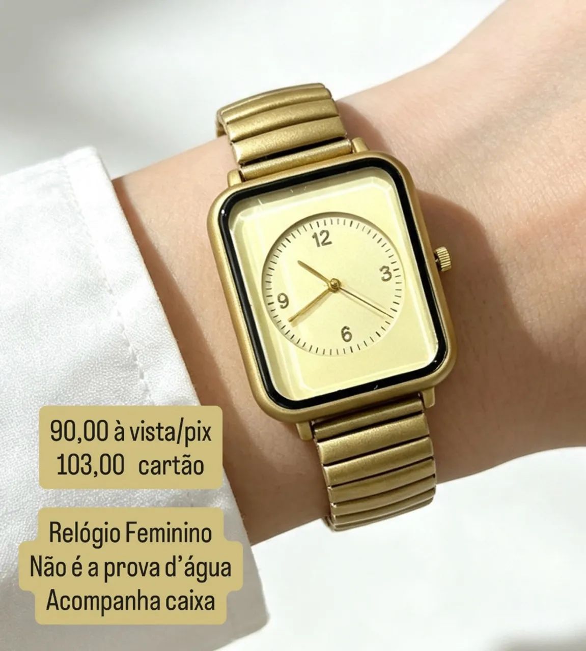 Relógio Feminino Dourado 