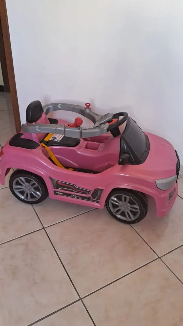 Carrinho de passeio feminino rosa