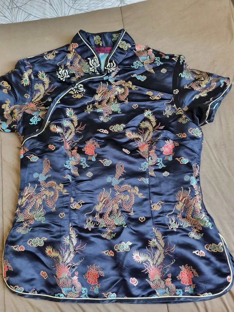 Camisa cetim japonesa p