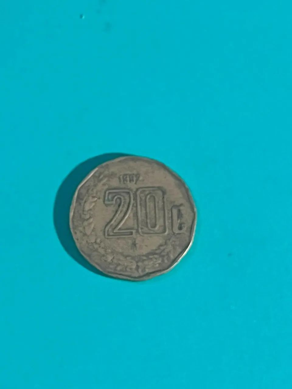 Moeda México 20 Centavos 1992