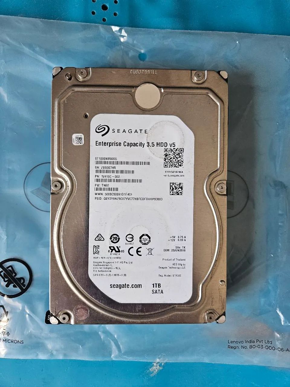 HD Seagate Enterprise st1000nm0055  1TB