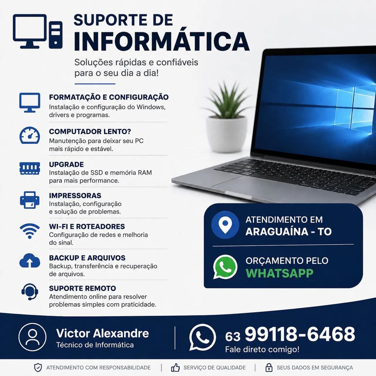 Suporte e Manutenção de Computadores e Notebooks em Araguaína