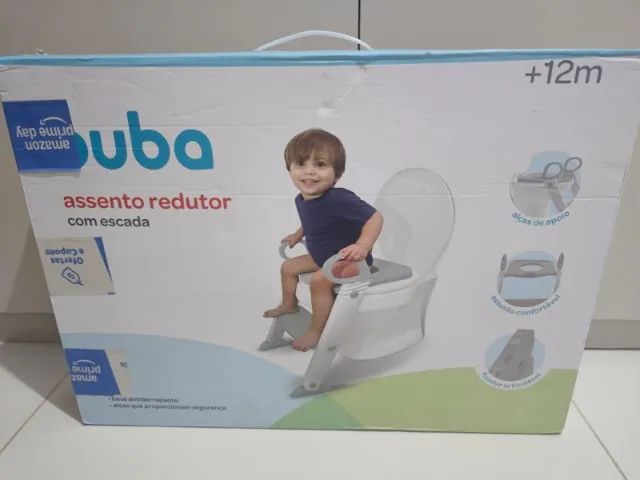 BUBA Assento Redutor Com Escada -Cinza, Cinza