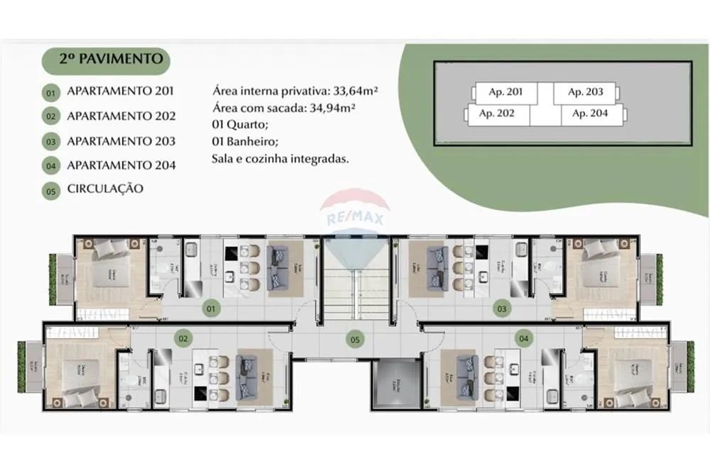 Apartamento na planta com sacada e elevador / Entrada parcelada até 2027 - Foto 4