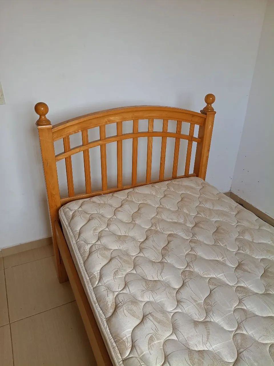 Cama Solteiro Madeira Pura - Foto 3