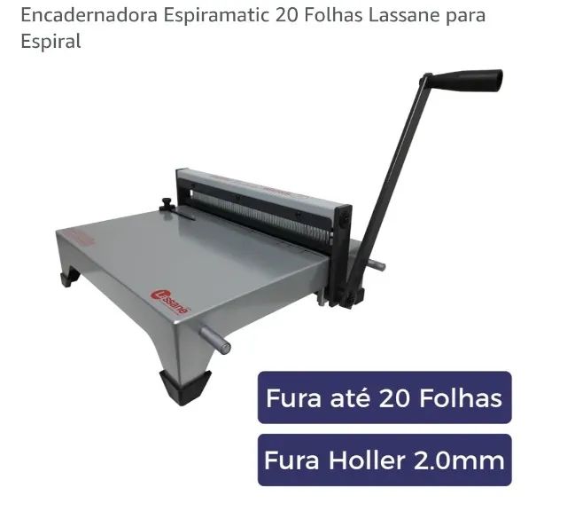 Encadernadora 20 folhas Lassane - Foto 3