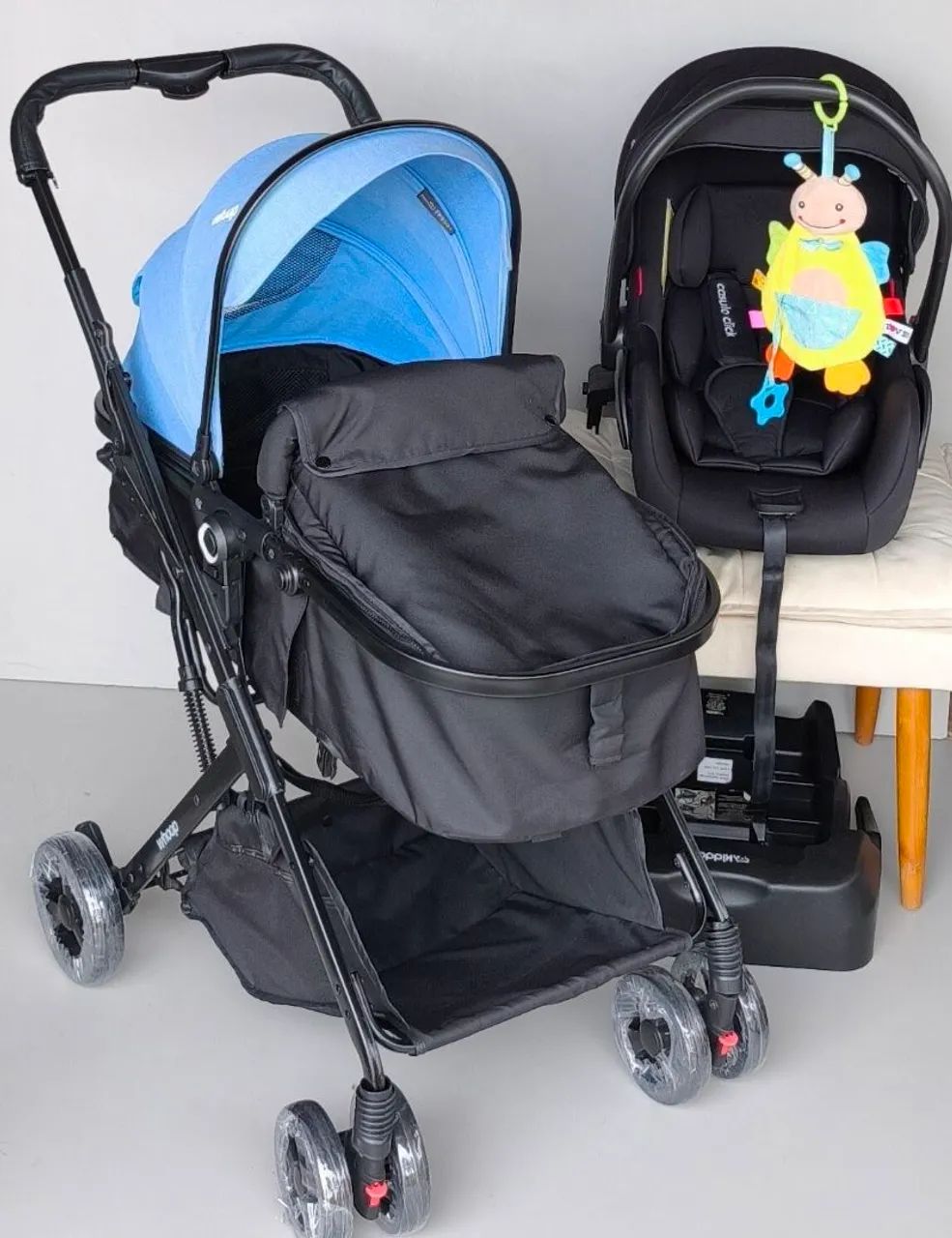 Carrinho de bebê Moisés 3 em 1