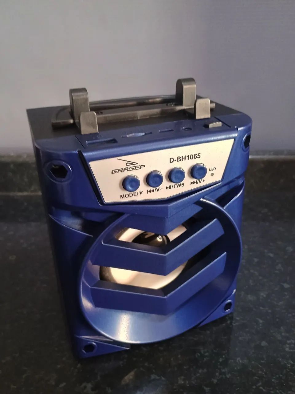 Mini Caixa de Som Bluetooth Potente Azul 