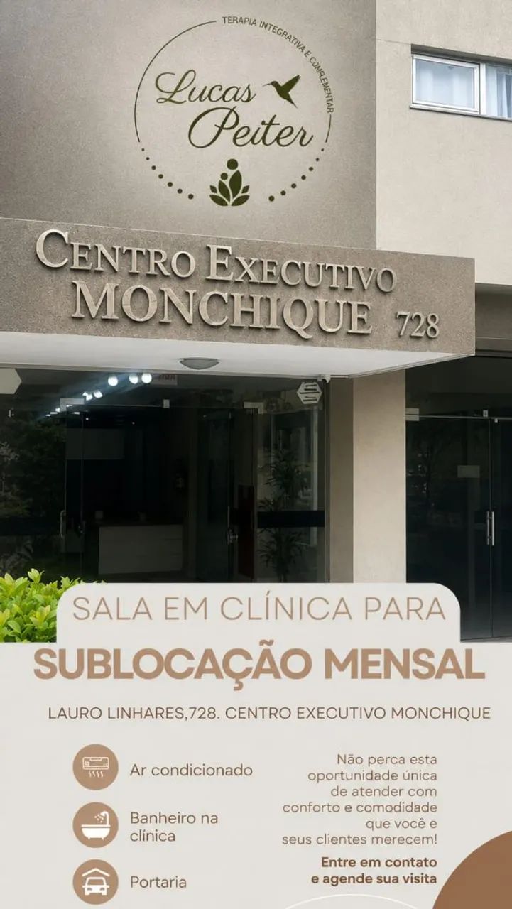 Aluguel de sala comercial na Trindade 