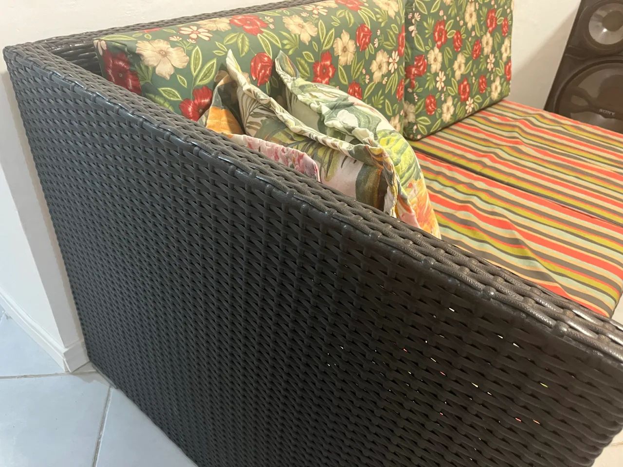 Centro e sofá em vime446558815136655361