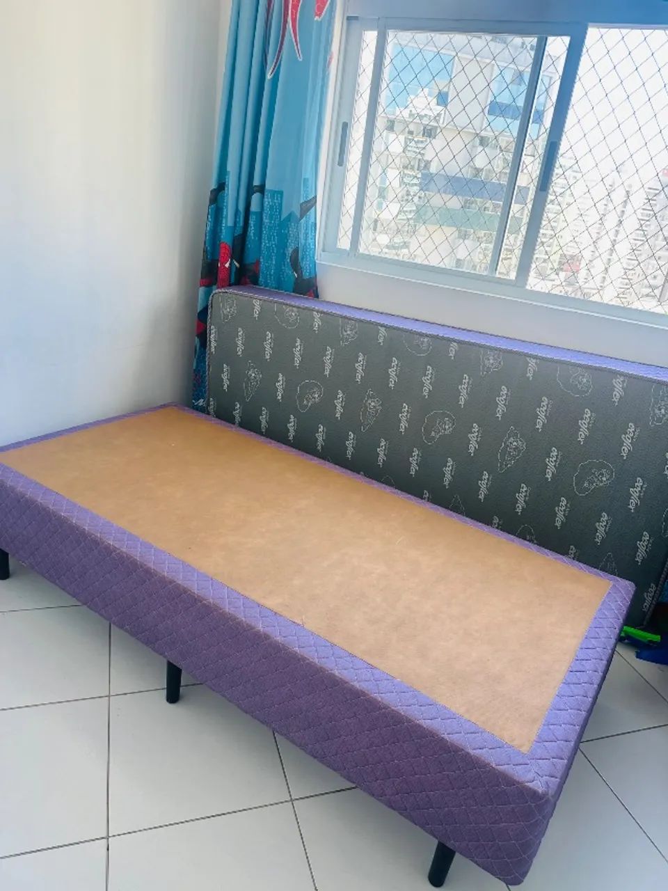 Cama box solteiro, colchão de mola - Foto 2