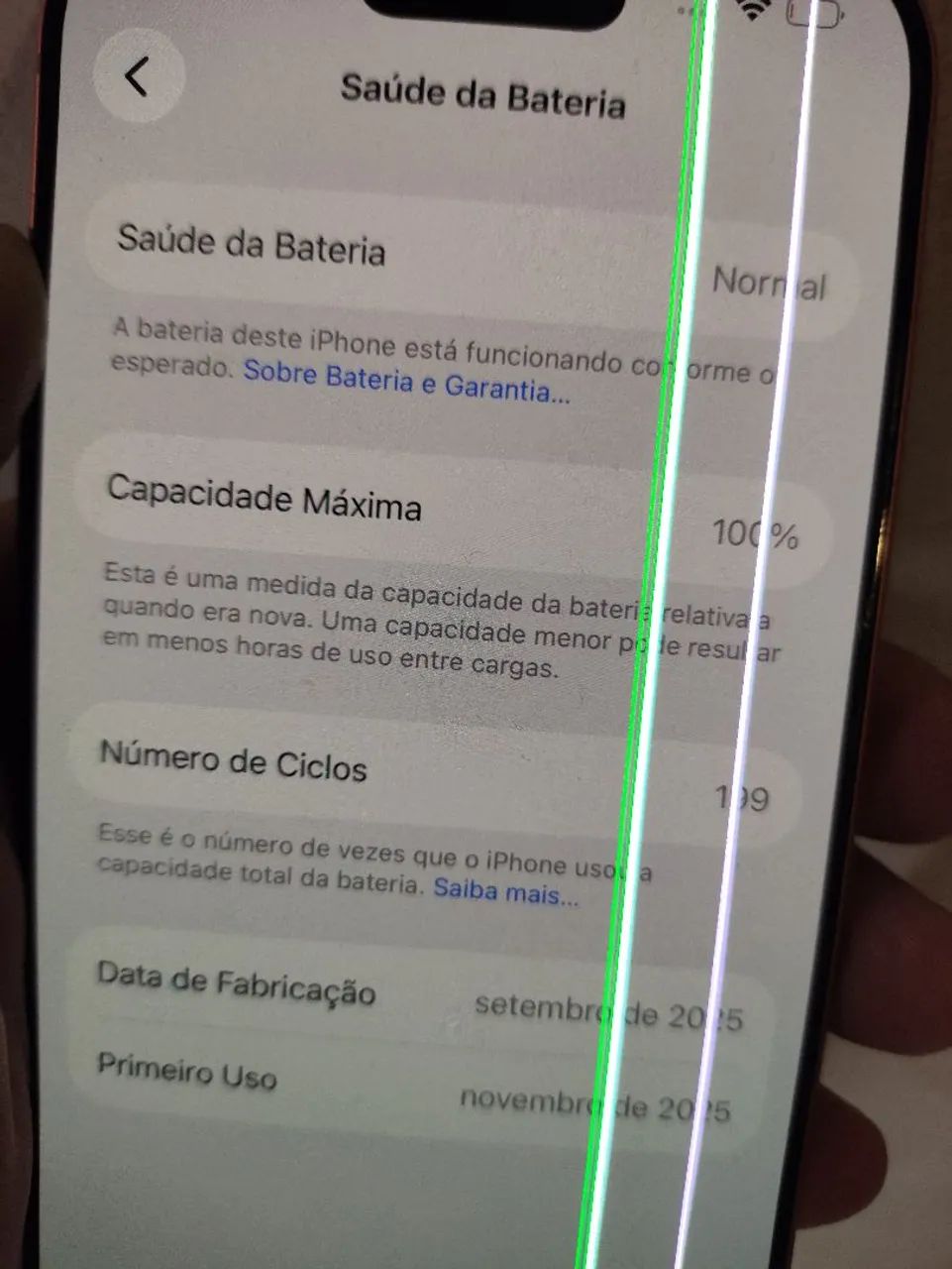 iPhone 17 pro tela com linha - Foto 3