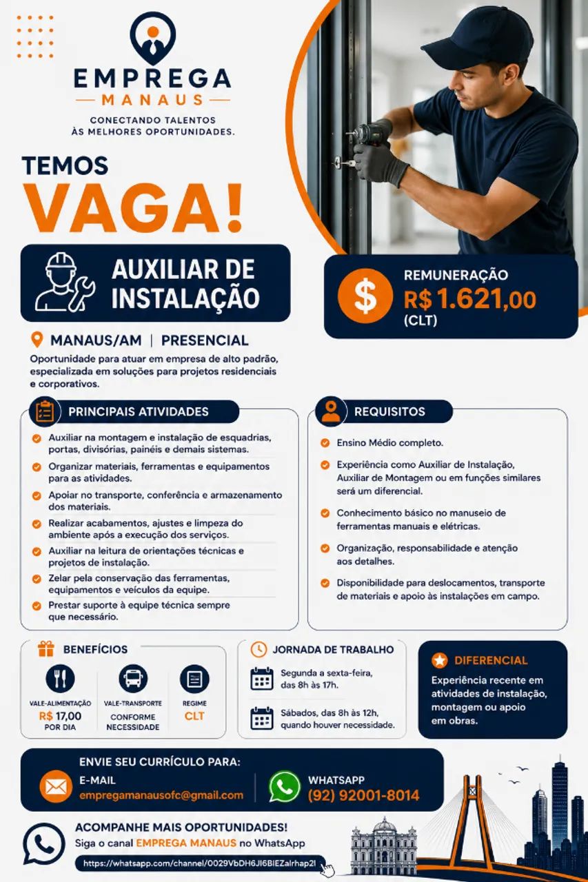 Auxiliar de Instalação 