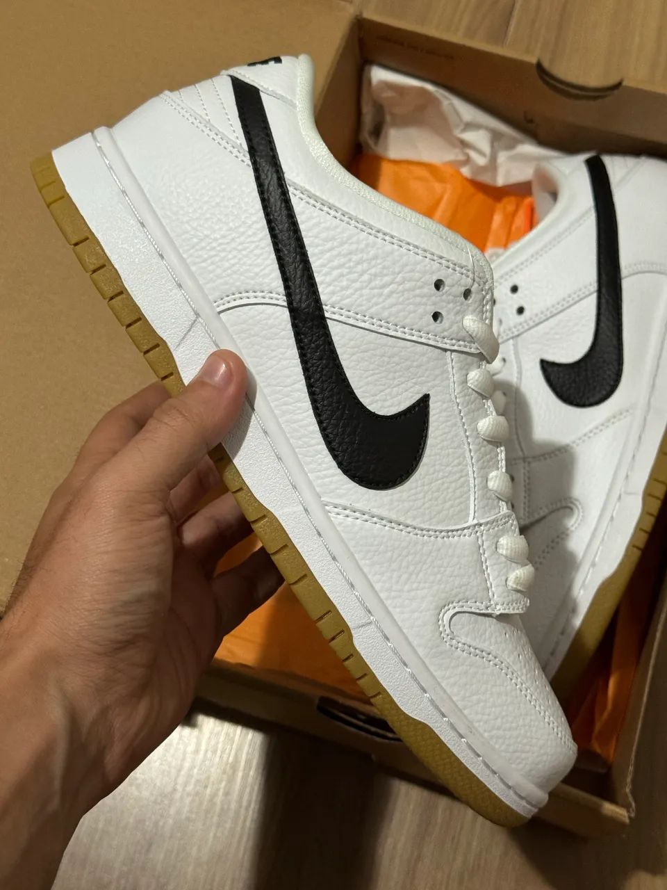 Tênis Nike SB Dunk Low Pro ISO White Gum - Calçados Esportivos