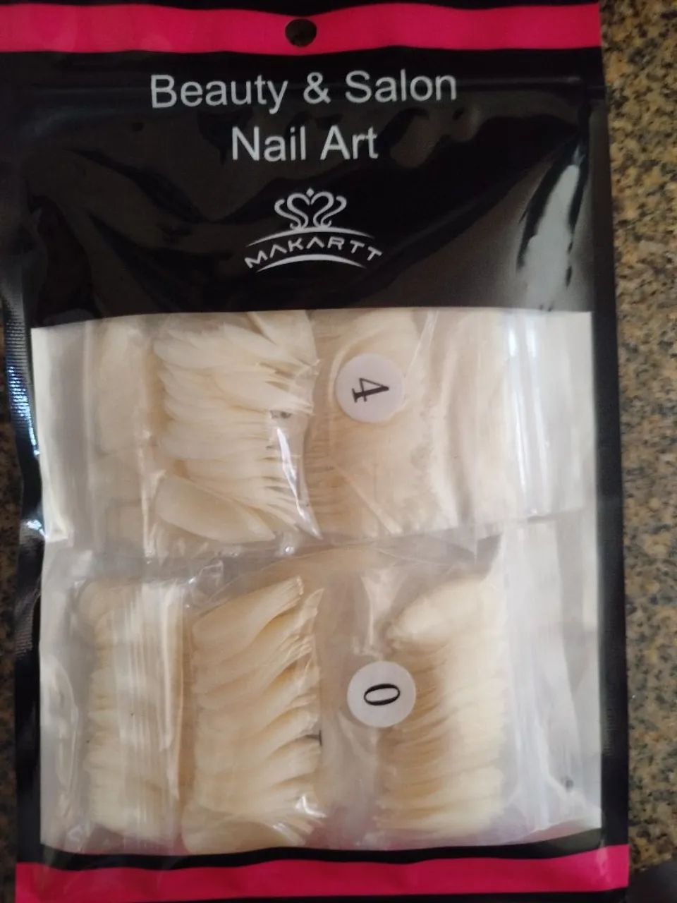 Kit Tips Unhas Postiças 500 Peças Nail Art Alongamento - Foto 2