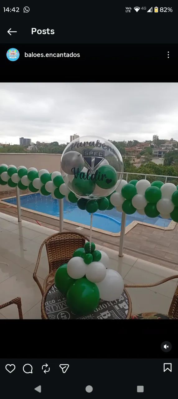 Balão bolha  personalizado 50$