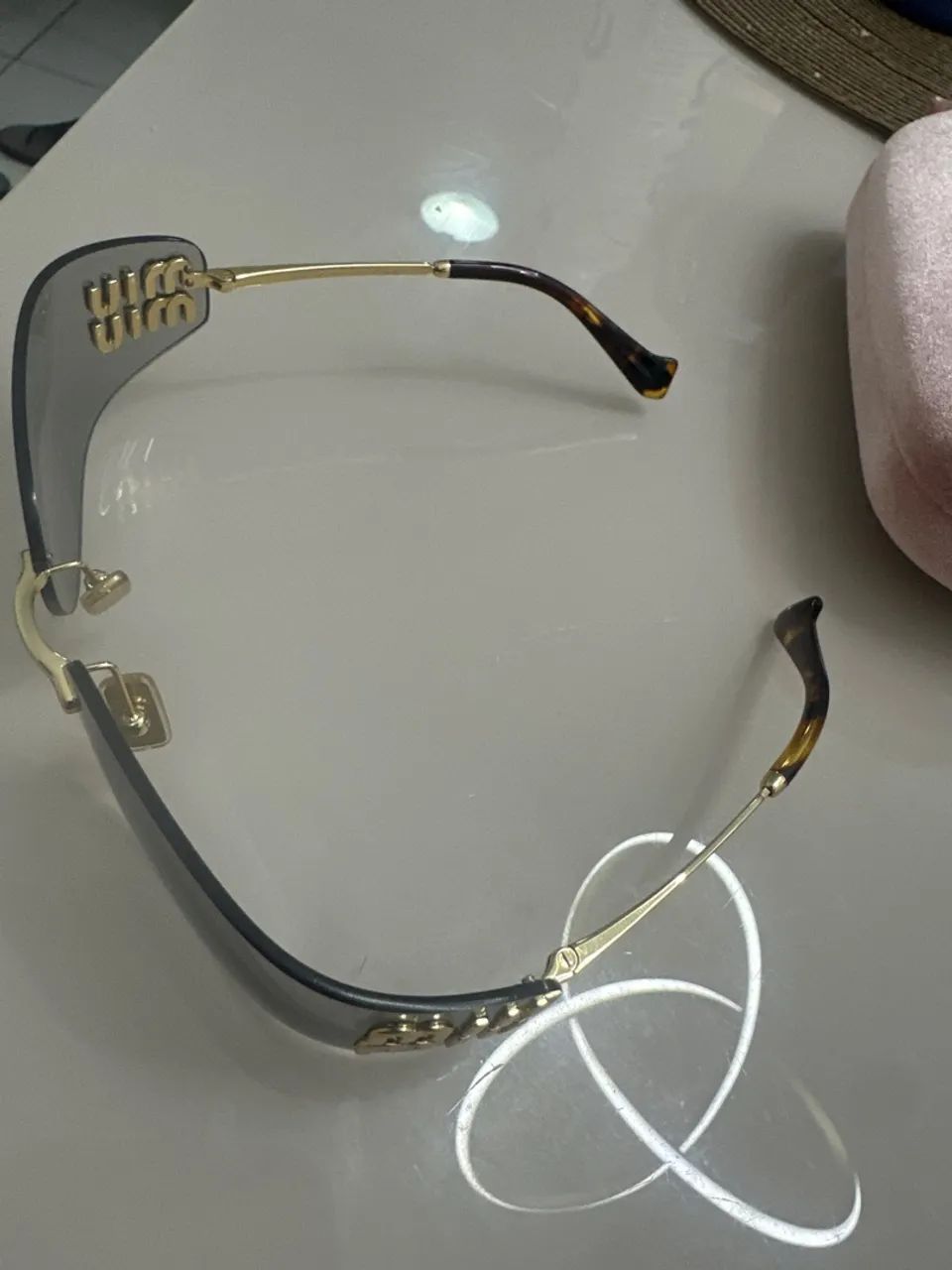 Óculos miu miu mini máscara  - Foto 3