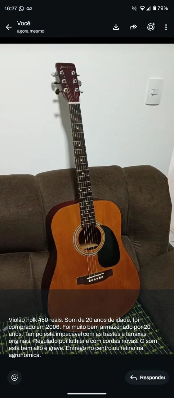 Vendo violão Folk