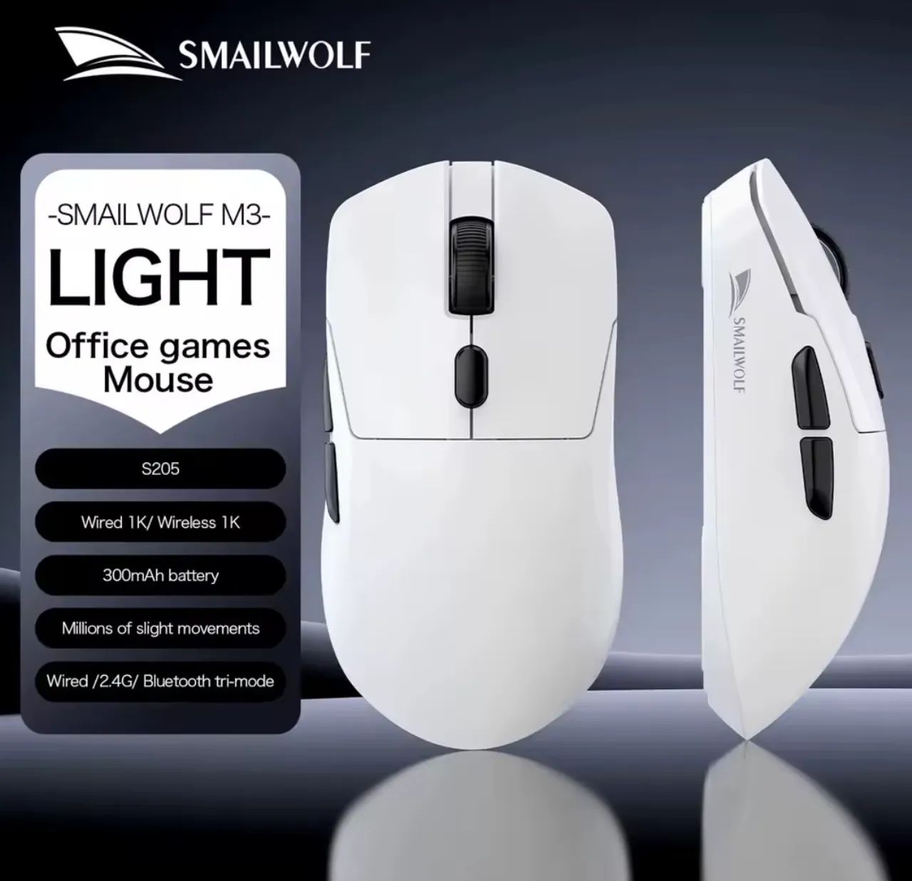 MOUSE GAMER SMAILWOLF M3 SEM FIO  - Foto 4