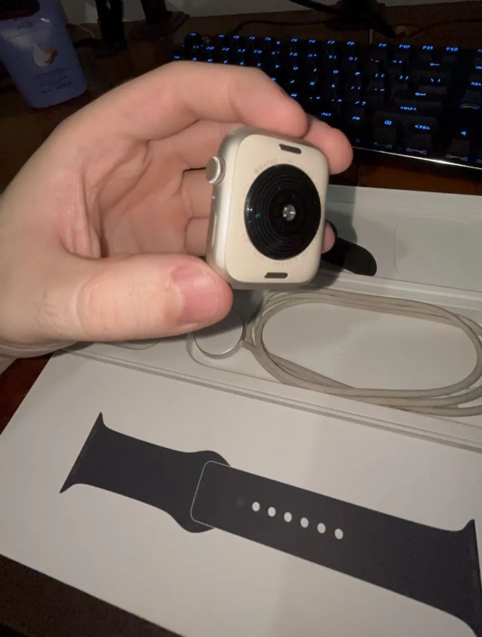 Apple Watch SE 3 44mm GPS Alumínio Estelar (Starlight) - Foto 5
