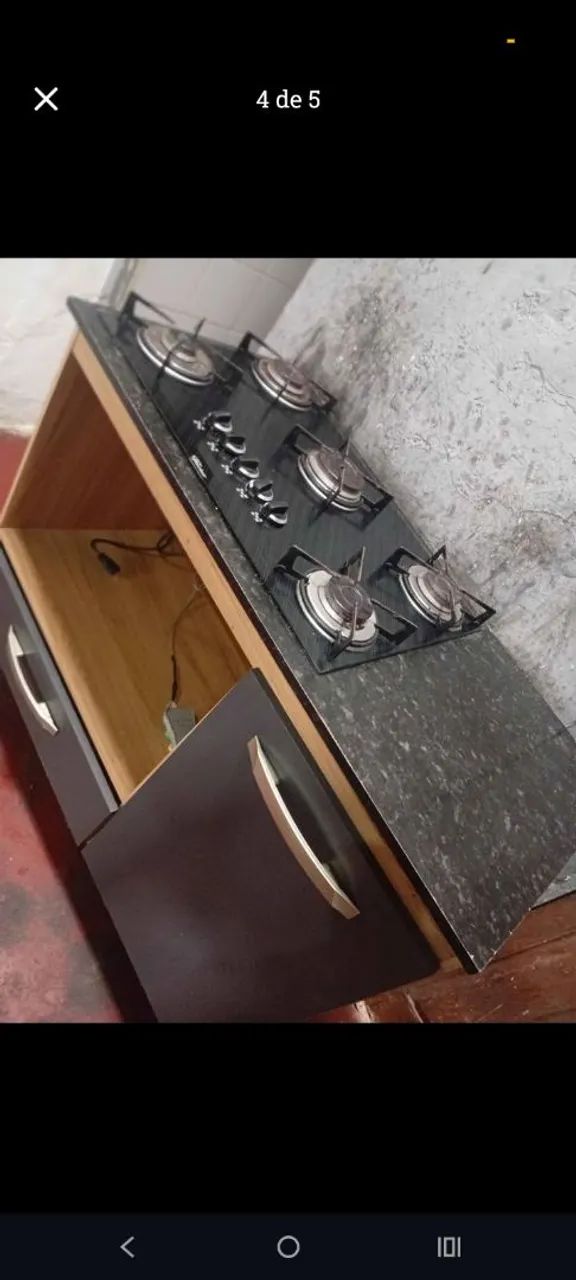 Fogão Cooktop 5 bocas com balcão confira 