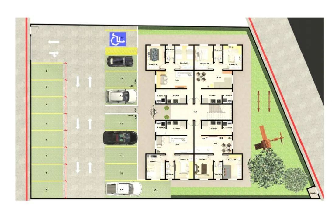 APARTAMENTO NOVO A VENDA MONTE LIBANO 1 E 2 COM ENTRADA FACILITADA - Foto 2