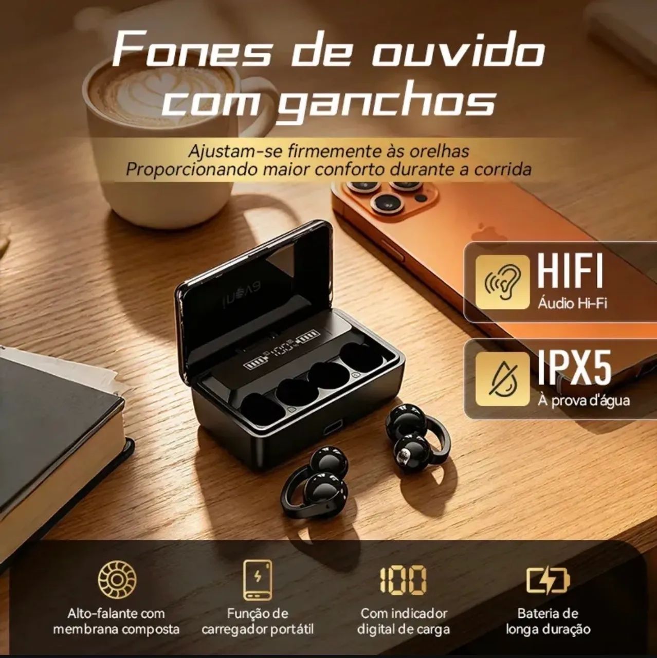 Fone sem fio  - Foto 4